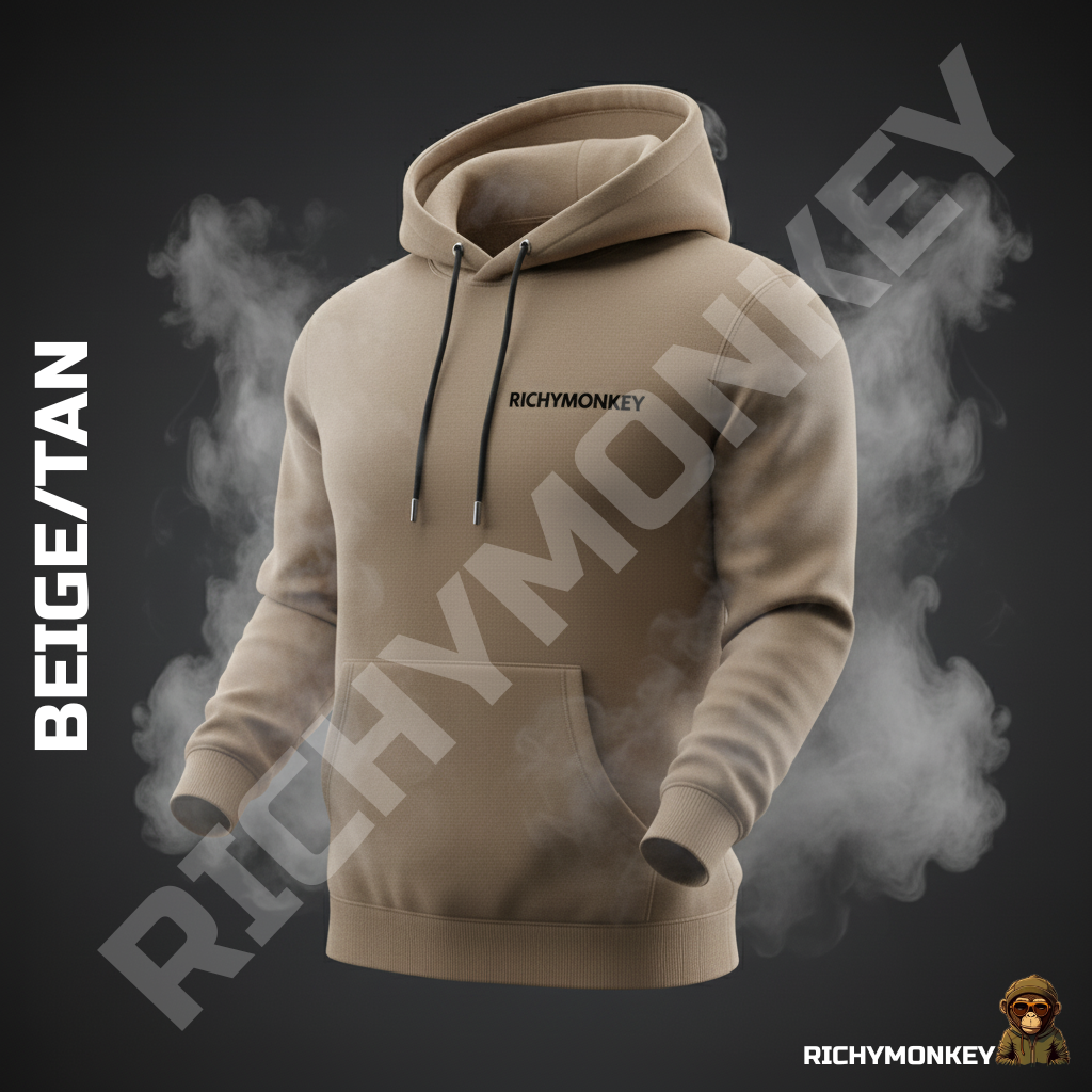 RichyMonkey Classic Hoodie (Beige / Tan Edition)